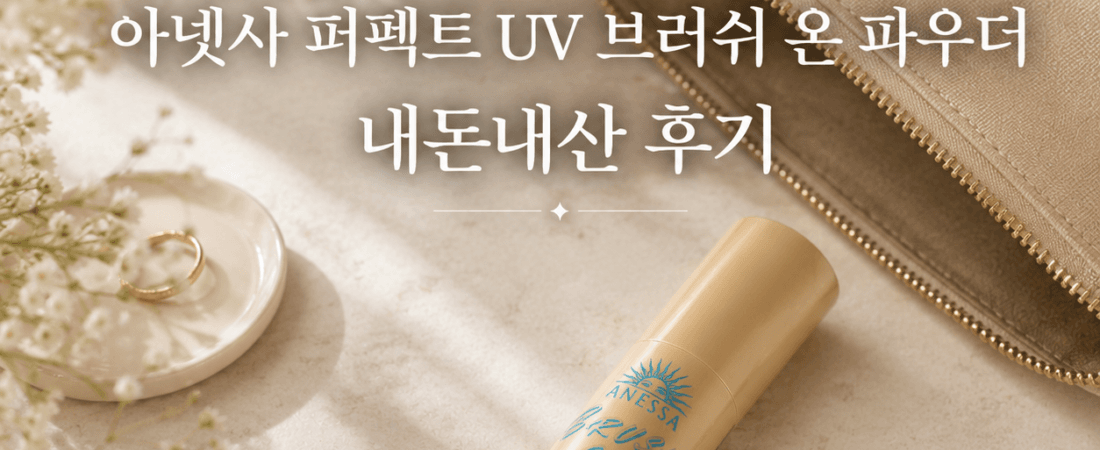 아넷사 UV 브러쉬 온 파우더 써본 첫인상 후기 ☀️