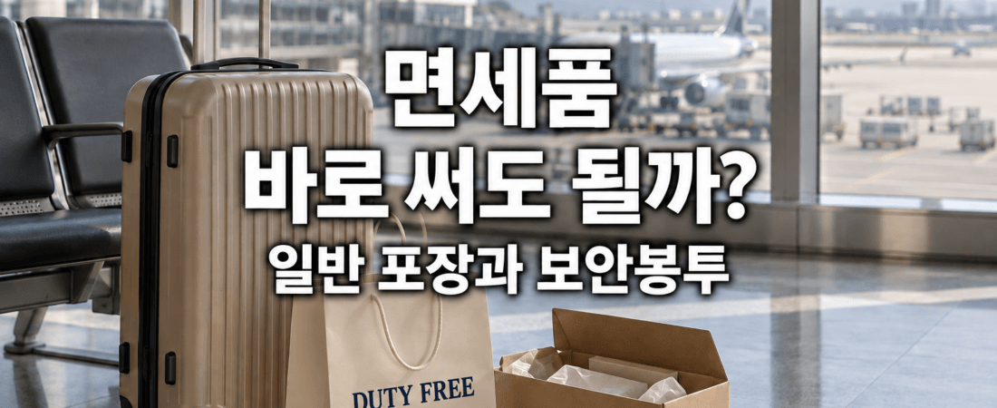 면세품 바로 사용해도 될까? 캐리어·액세서리 경험과 보안봉투 주의사항