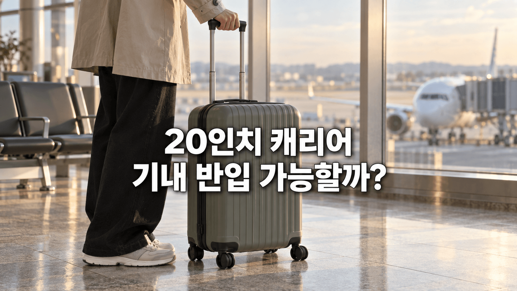 20인치 캐리어 기내 반입 가능할까? 크기와 무게 확인법